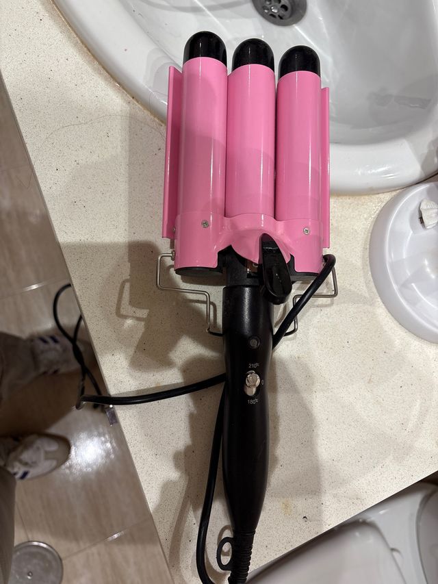 Rizador Ondas Sirena Rosa y Negro