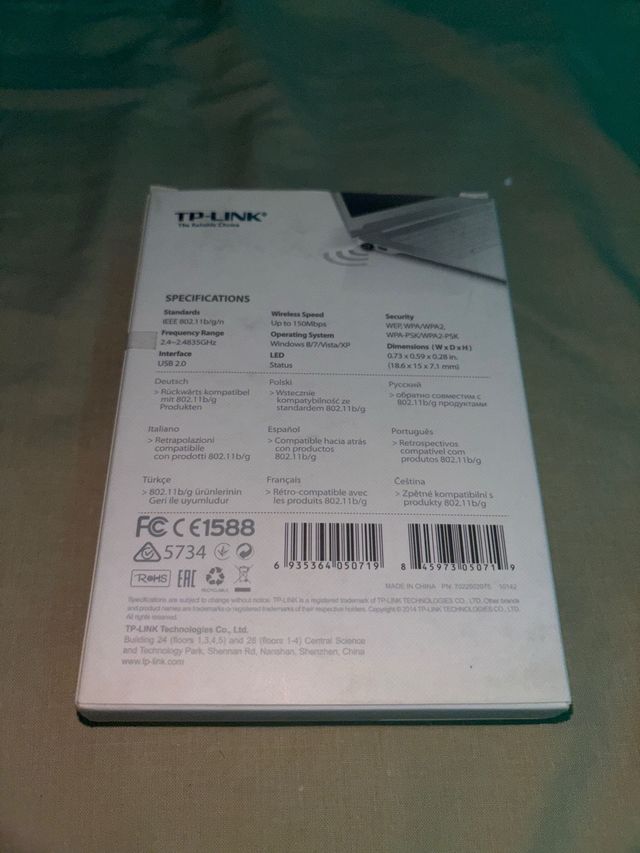 Adaptador USB WiFi TP-Link Nano TL-WN725N