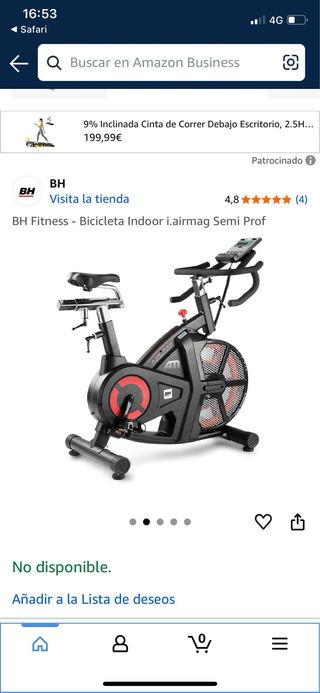 Bicicleta Indoor BH Airmag