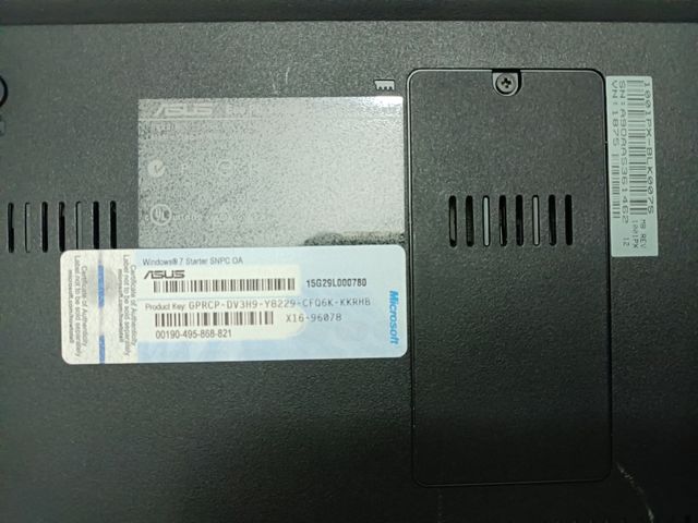 Asus Eee PC 1001px 10.1 Nero non testato.