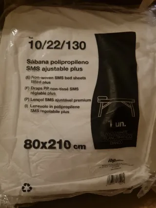 Sábanas desechables lote 78 unidades de 80x210cm