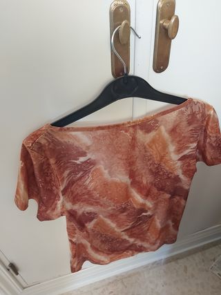 Camiseta manga corta estampada
