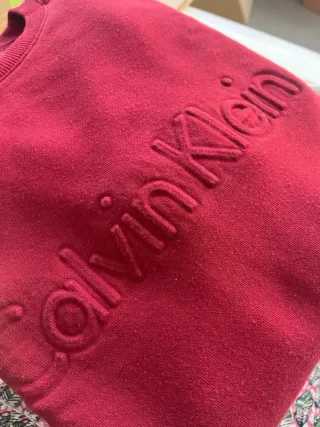 Sudadera Calvin Klein Roja Talla M