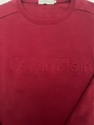 Sudadera Calvin Klein Roja Talla M