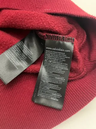 Sudadera Calvin Klein Roja Talla M