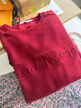 Sudadera Calvin Klein Roja Talla M