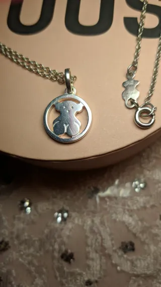 Collar Tous Oso Plata original