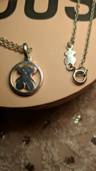 Collar Tous Oso Plata original