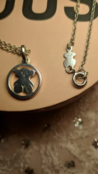 Collar Tous Oso Plata original