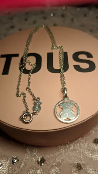 Collar Tous Oso Plata original