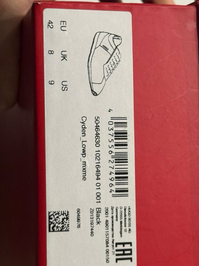 Zapatillas Hugo Boss Cyden Lowp Negras/Grises