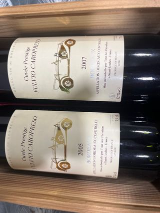 Cassetta Legno Vino Bordeaux