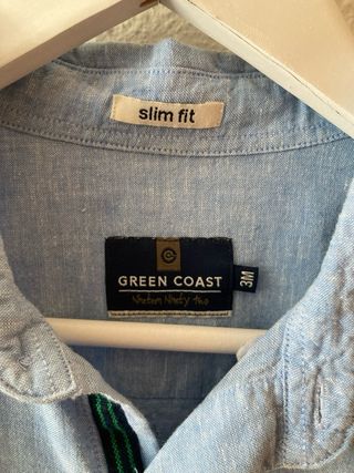 Camisa azul clara green coast