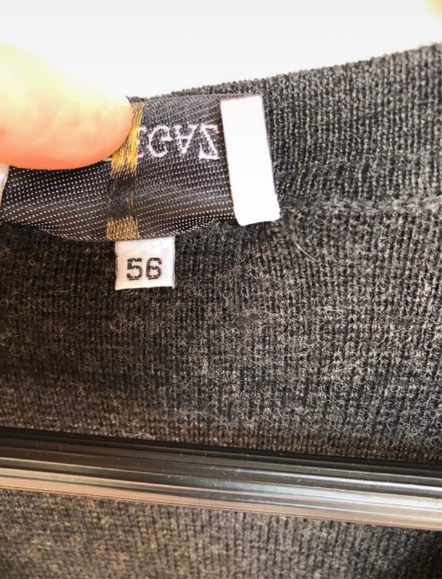 Chaleco de punto gris T 56