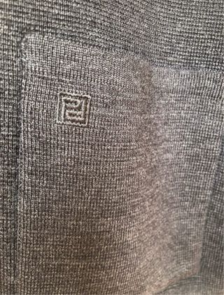 Chaleco de punto gris T 56