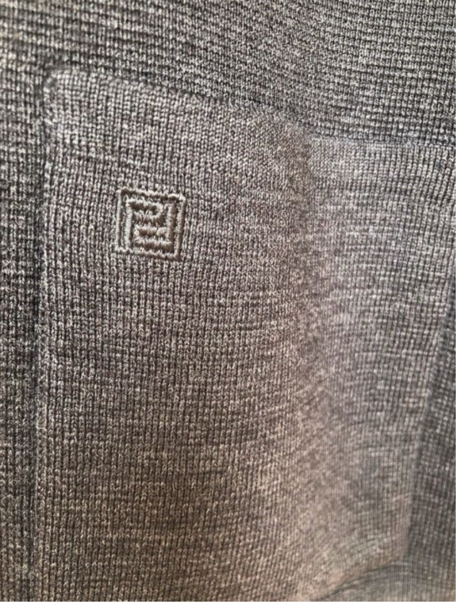 Chaleco de punto gris T 56