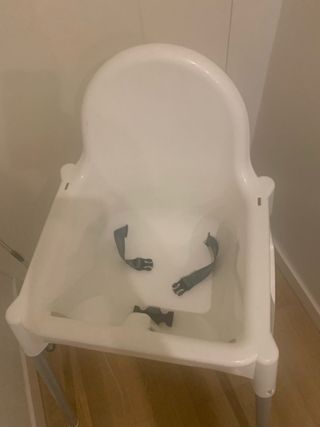 Trona IKEA Blanco/Gris Plata