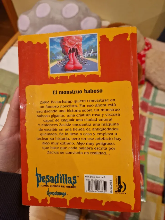 El monstruo baboso. Libro Pesadillas