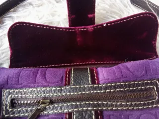 Bolso Carolina Herrera Morado y Negro