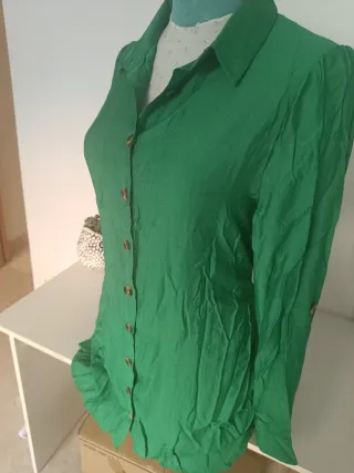 Vestido verde con botones