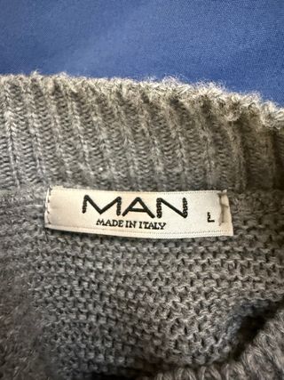 Maglioncino uomo grigio taglia M