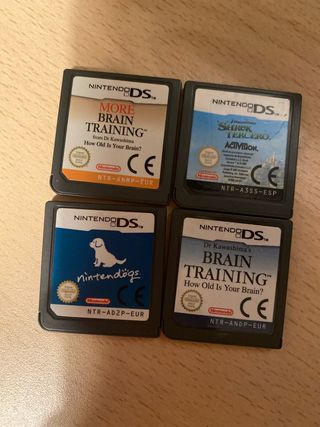 Pack 4 Juegos Nintendo DS: Brain Training, Nintend