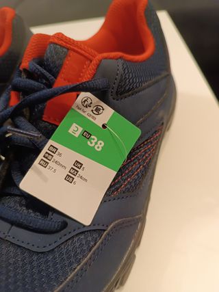 Scarpe da montagna per bambini blu/rosse Taglia 38