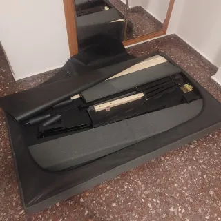 Somier plegable + cabecero grueso 150x190cm