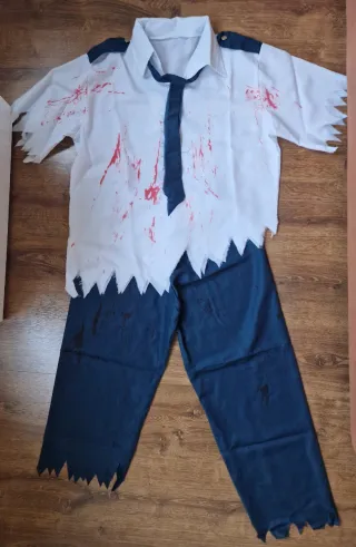 Disfraz policía zombie