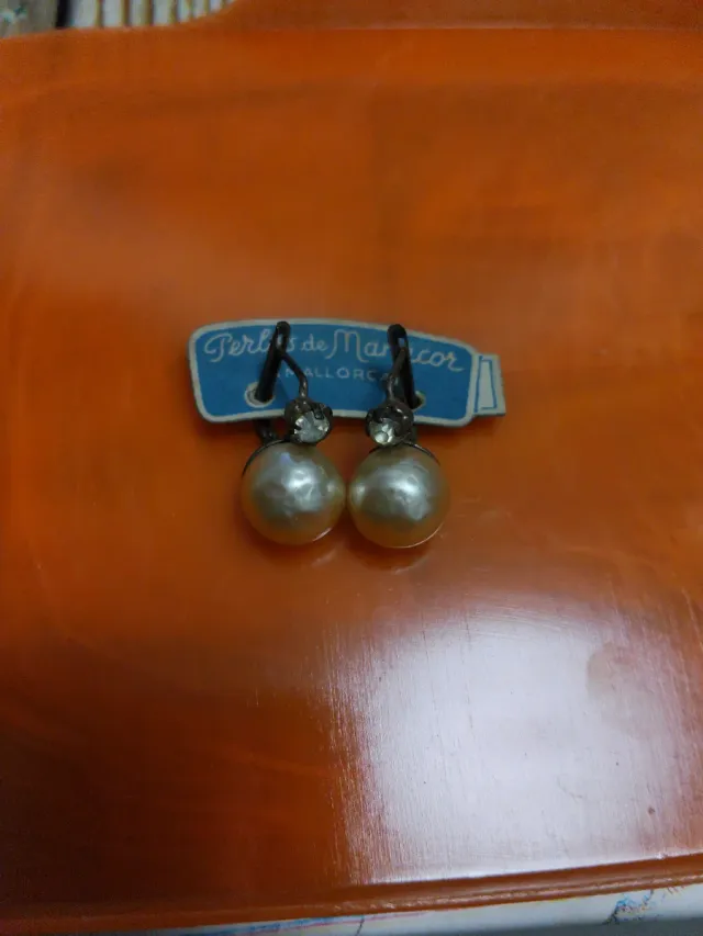 Pendientes Perlas de Manacor antigüas 