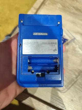 Game Boy Pocket Azul con Carcasa