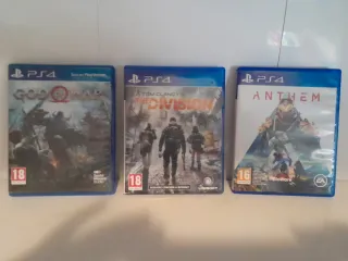 Lote 3 Juegos PS4: God of War, The Division, Anthe