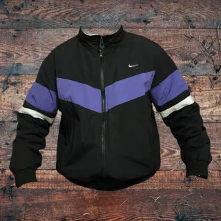 Chaqueta Nike Bomber Vintage Negra y Morada