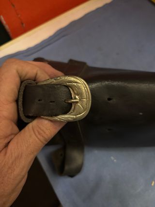 Borsa rullo porta attrezzi moto in pelle