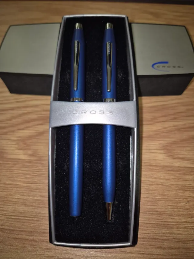 Juego de bolígrafos Cross azul