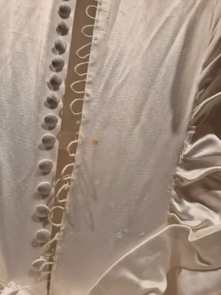 Vestido novia. Raso Blanco