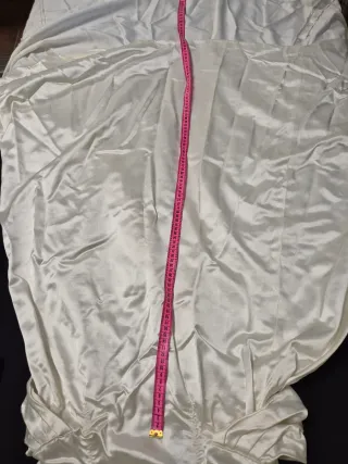 Vestido novia. Raso Blanco