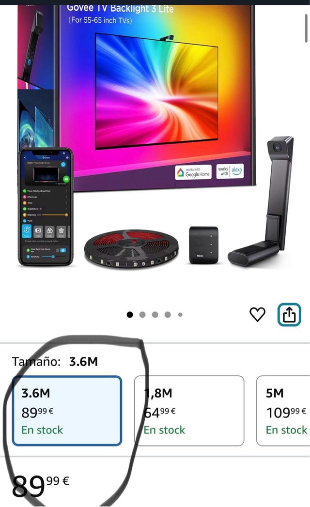 Govee TV Backlight 3 Lite 3.6M