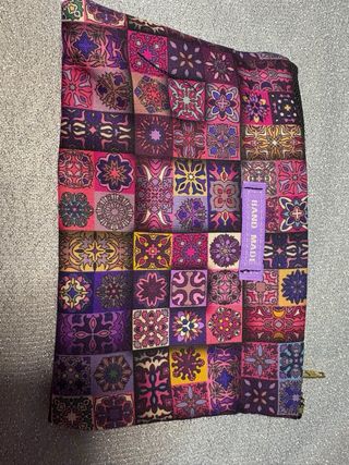 Pochette handmade etnica mandala vintage viola