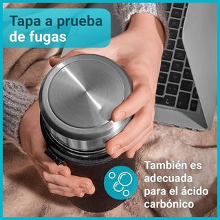 NUEVA botella termo 1L vidrio + funda neopreno