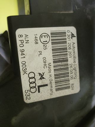 FARO DELANTERO IZQUIERDO AUDI A3 8P