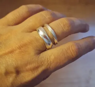 Anillo Doble Pandora Plata