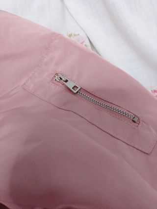 Cazadora bomber rosa mujer