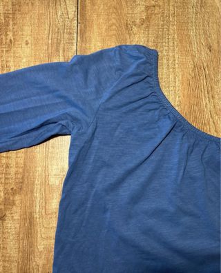 Blusa asimétrica Mango Teen azul