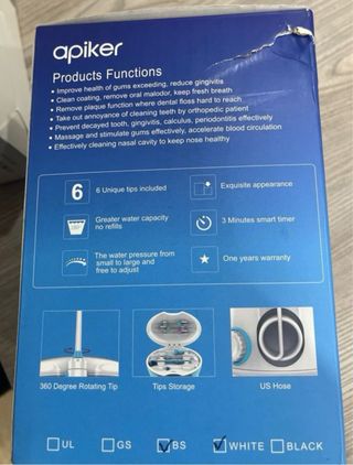 Irrigador Bucal Apiker - Limpieza 360°