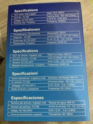 Irrigador Bucal Apiker - Limpieza 360°