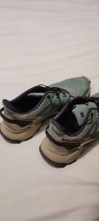 Scarpe da trekking Salomon da donna blu/verde