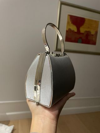Bolso de fiesta plateado