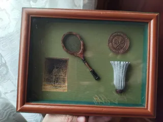 Cuadro decorativo bádminton Wimbledon