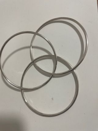 Pulsera de plata entrelazada
